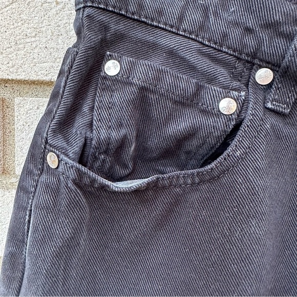 Levi’s Silvertab Loose Black Raw Hem High Rise Jeans Vintage 90s - Picture 9 of 11